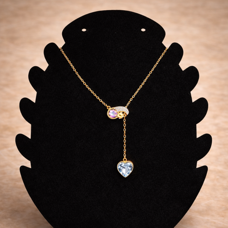 Collier fin pendentif cœur