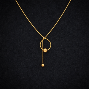 Collier boules en Y - image 2