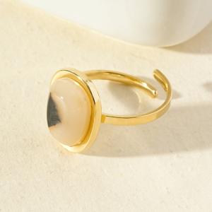 Bague résine léopard fine - image 3