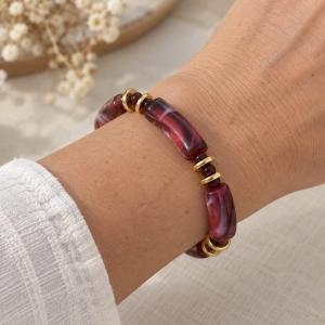 Bracelet perles tubes